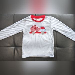 Toddler Boys Valentine truck Long Sleeve T-shirt